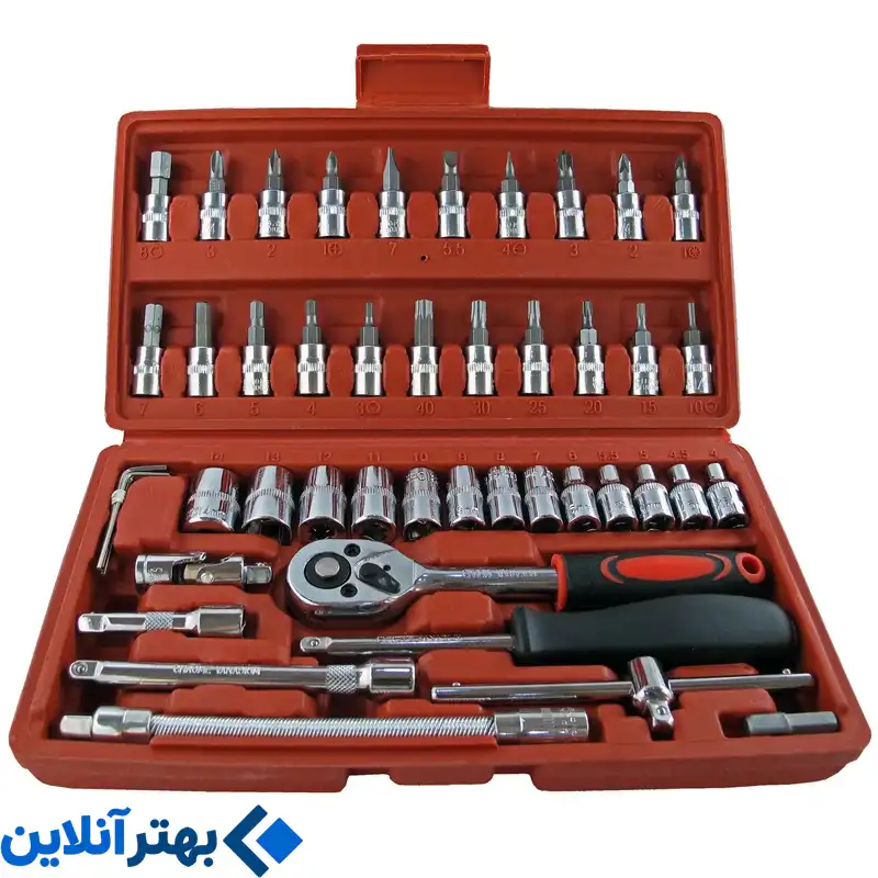 مجموعه 46 عددی آچار بکس مدل SH 1665