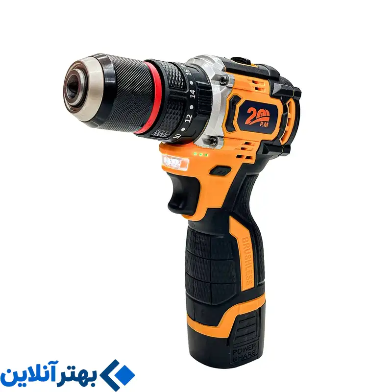 دریل شارژی براشلس 16.8 ولت بیست مدل DCE-16-Z