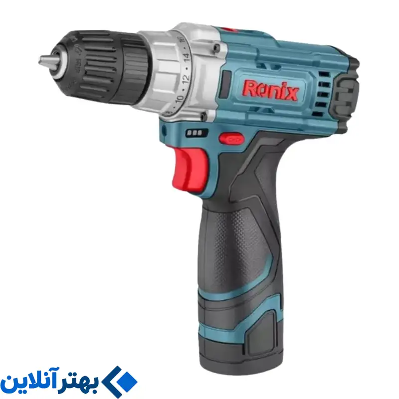 دریل شارژی 10 میلی‌متری 12 وات رونیکس مدل 8613A