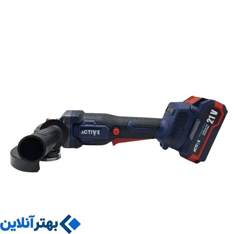 مینی فرز شارژی براشلس 115 میلی متری 21 ولت اکتیو مدل 115mm کد 7828