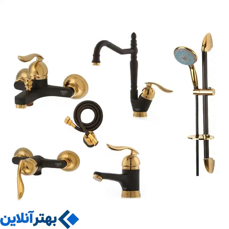 ست شیرآلات آشپزخانه و حمام فاخته مدل قهرمان سازه MT-SAM