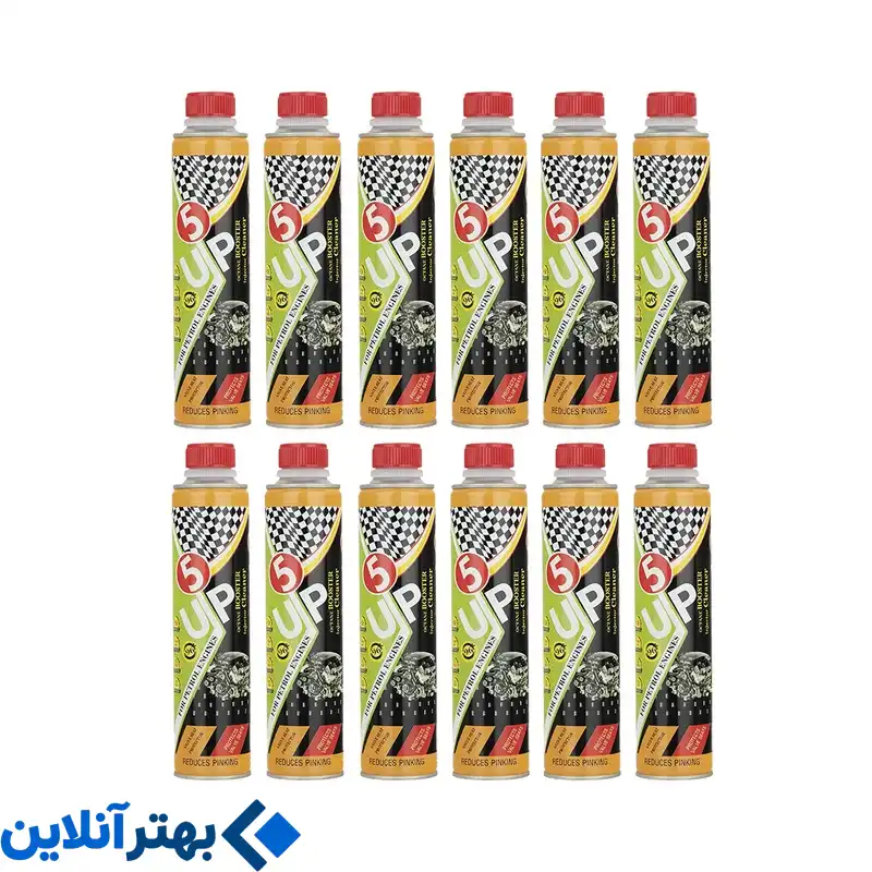 مکمل سوخت خودرو بنزینی حجم 400 میلی‌لیتر بسته 12 عددی مدل اکتان کد 1336