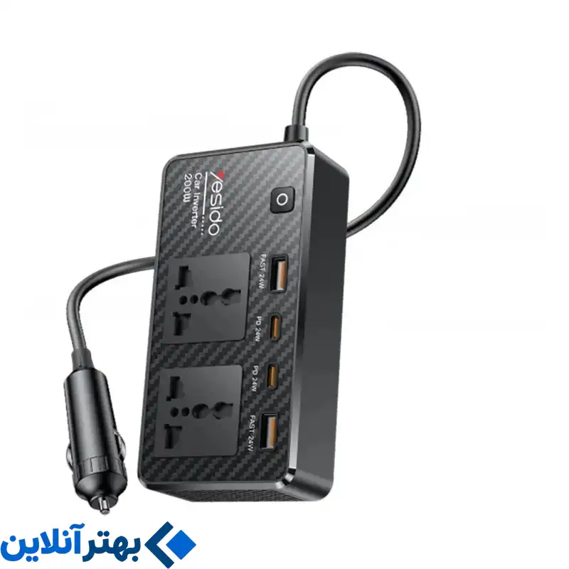 مبدل برق و اینورتر خودرو یسیدو مدل VC07 200W