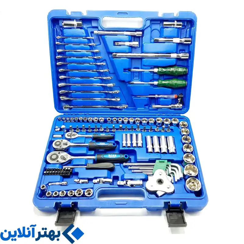 مجموعه آچار بکس باس مدل 121s شامل 121 عدد